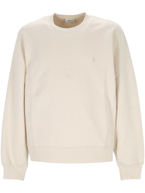 26SS 생로랑 긴팔 티셔츠 859817 Y36SW7425 VANILLE MIEL CLAIR