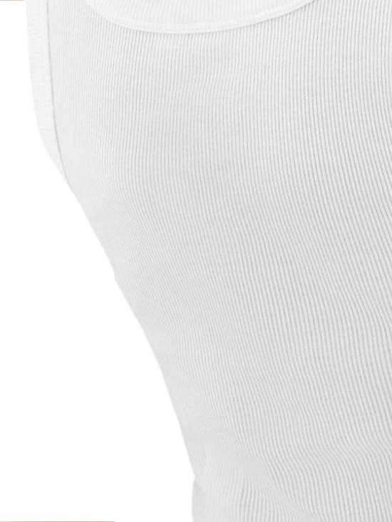 26SS 돌체앤가바나 립 탱크탑 F8W42T FU7AVW0800 Bianco - DOLCE & GABBANA