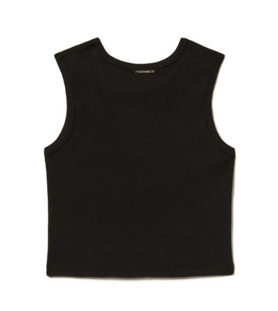 26SS [키즈] 트윈셋 티셔츠 261GJ2240 00006 Black - TWINSET