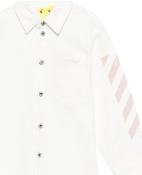26SS [키즈] 오프화이트 셔츠 44GYD002S26D001 100 White - OFF WHITE