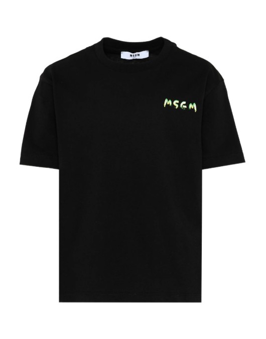 26SS [키즈] 엠에스지엠 티셔츠 S6MSJUTH003 110 Nero black
