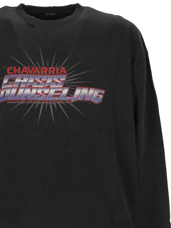 26SS 윌리 차바리아 반팔 티셔츠 WCJSY0227 001 Black - WILLY CHAVARRIA