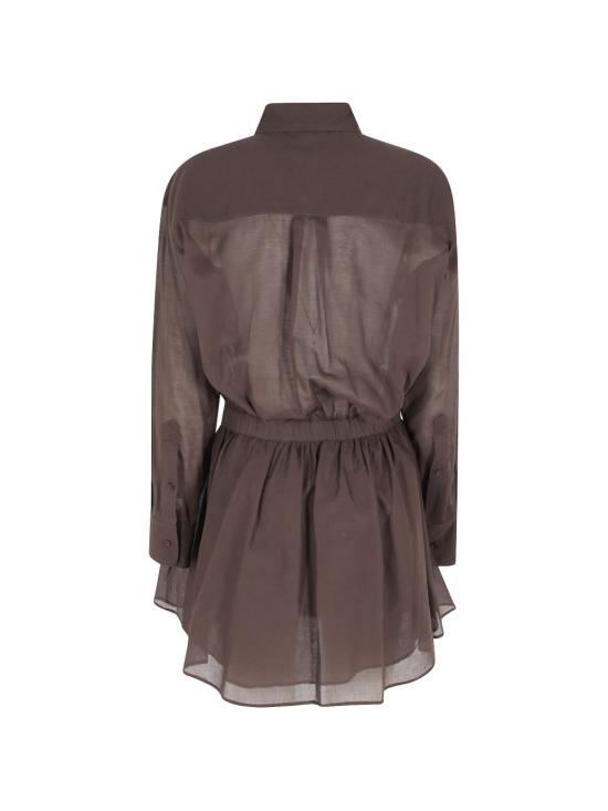 26SS 페데리카 토시 숏 원피스 41238415 69 Brown - FEDERICA TOSI