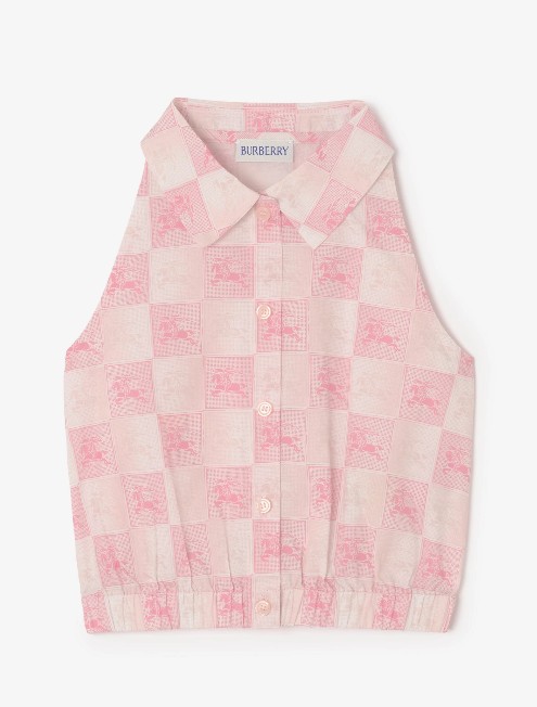 26SS [키즈] 버버리 티셔츠 8123971 X Peony pink ip pattrn