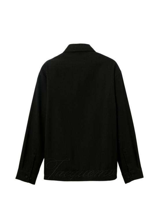 26SS 자크뮈스 긴팔 셔츠 SHM00576AW00739 990 Black - JACQUEMUS
