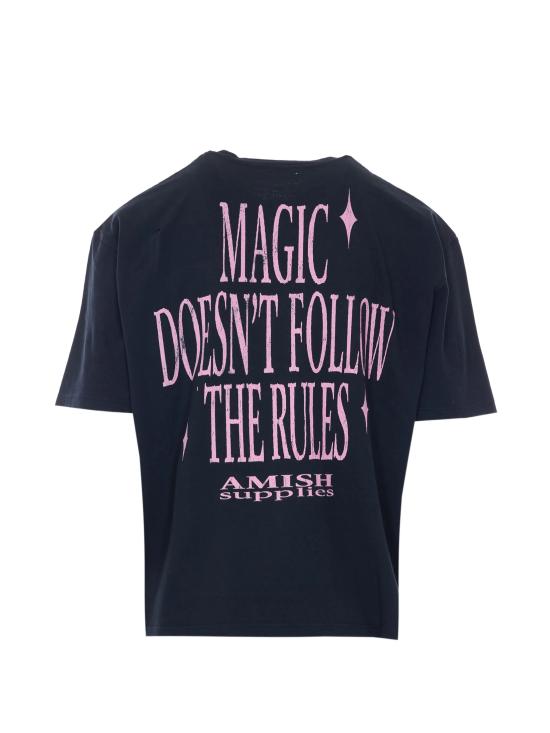 26SS 아미시 반팔 티셔츠 AMU144 CR580569C0073 Washed black - AMISH