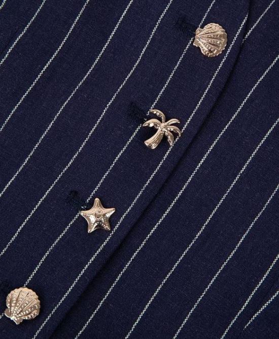 26SS 메종 라비쉬 베스트 ZWDUBAILSHELL STRIPES BLUE WHITE - MAISON LABICHE
