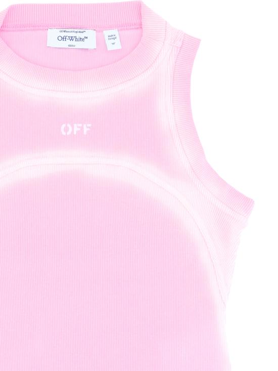 26SS 오프화이트 반팔 티셔츠 2AD236S26JER001 W663 SOFT PINK BLACK - OFF WHITE