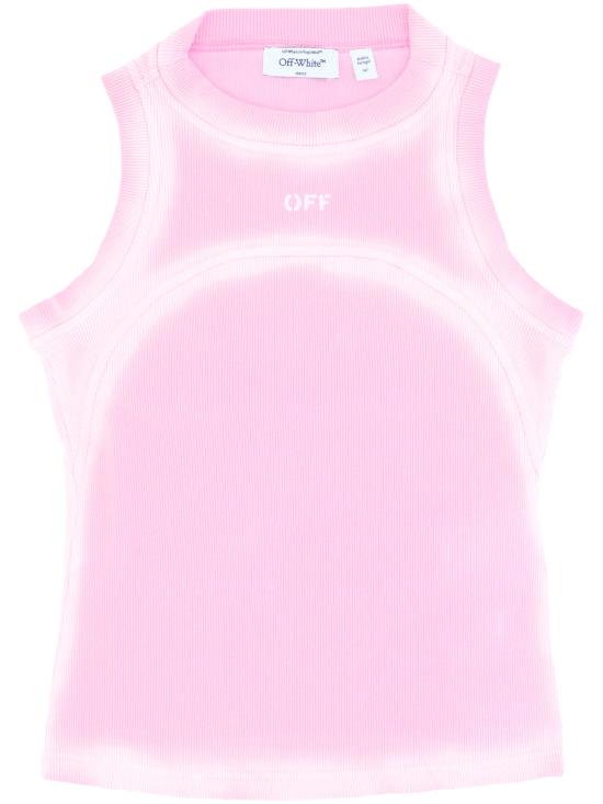 26SS 오프화이트 반팔 티셔츠 2AD236S26JER001 W663 SOFT PINK BLACK