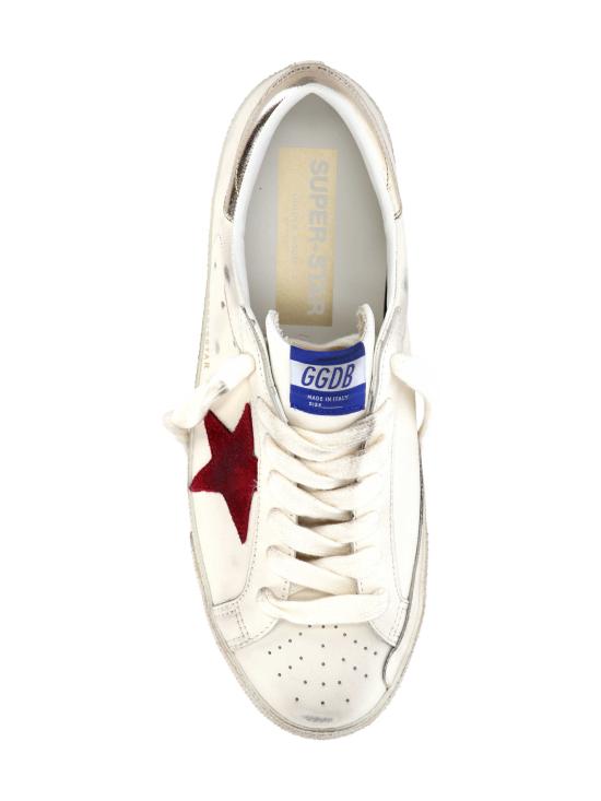 26SS 골든구스 슈퍼스타 스니커즈 GMF01003 F00813712378 WHITE RED PLATINUM - GOLDEN GOOSE