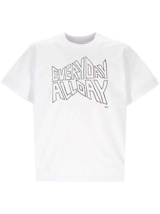 26SS SACAI GEOFF 반팔 티셔츠 26 01121S 101 White