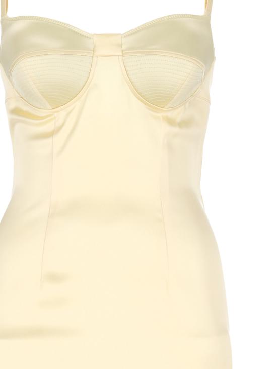 26SS 뮈글러 미디 원피스 26P1RO18085013 4021 White - MUGLER