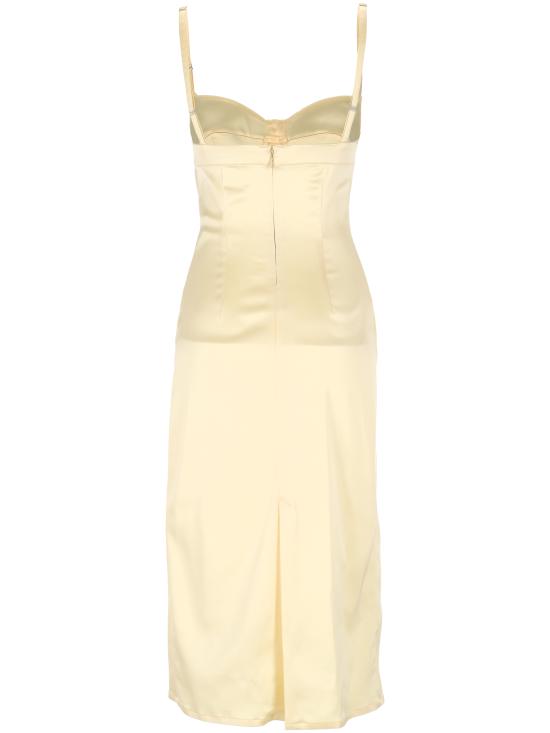 26SS 뮈글러 미디 원피스 26P1RO18085013 4021 White - MUGLER