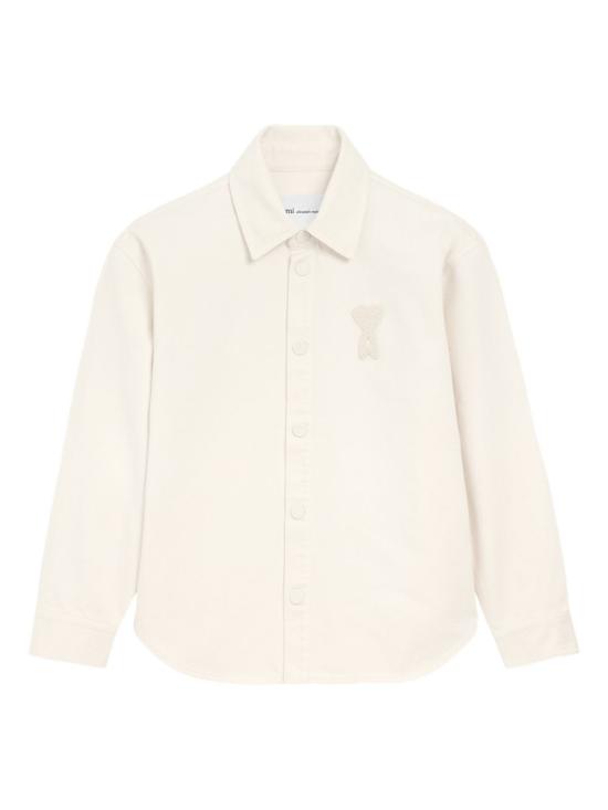26SS 아미 톤온톤 로고 코튼 니트 오버셔츠 UJK897 DE0126136 Blanc creme