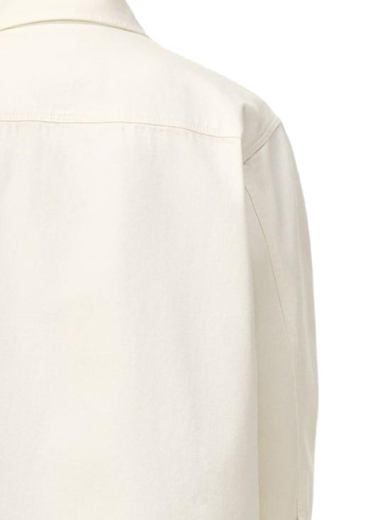 26SS 아미 톤온톤 로고 코튼 니트 오버셔츠 UJK897 DE0126136 Blanc creme - AMI