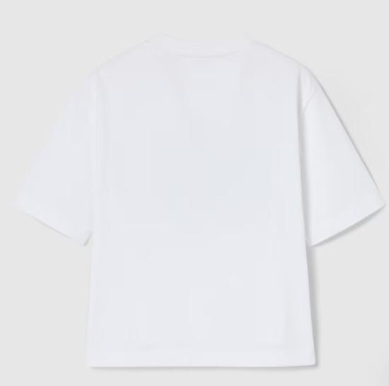 26SS [키즈] 구찌 티셔츠 855551 XJHO79056 White blue mc - GUCCI