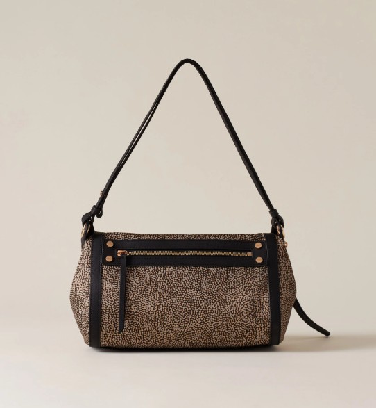 26SS 보르보네제 숄더백 91010221AH1 X11 Op naturale nero - BORBONESE