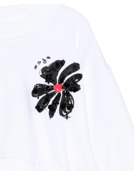 26SS [키즈] 엠에스지엠 티셔츠 S6MSJGSW079 001 Bianco white - MSGM