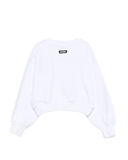 26SS [키즈] 엠에스지엠 티셔츠 S6MSJGSW079 001 Bianco white - MSGM
