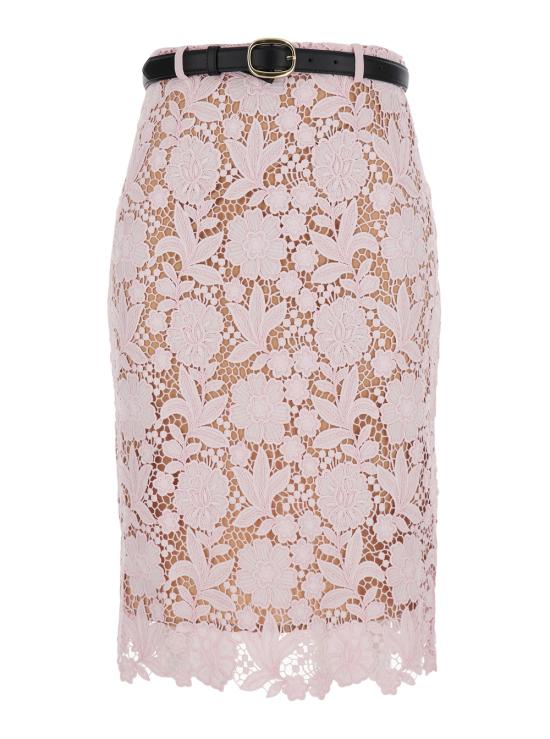 26SS 셀프 포트레이트 미디 스커트 SS26 182MSKP PINK