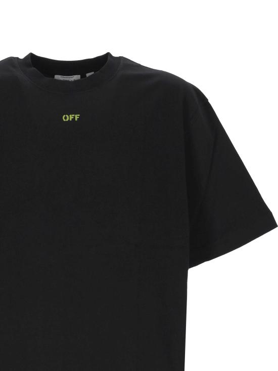 26SS 오프화이트 반팔 티셔츠 44MAA120S26J002 001 Black - OFF WHITE