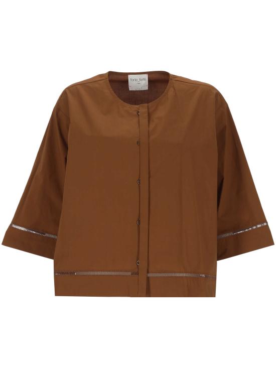 26SS 포르테포르테 셔츠 14836 CHOCOLATE Brown