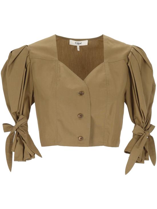 26SS 끌로에 블라우스 26UHT30141 3B6 amber olive