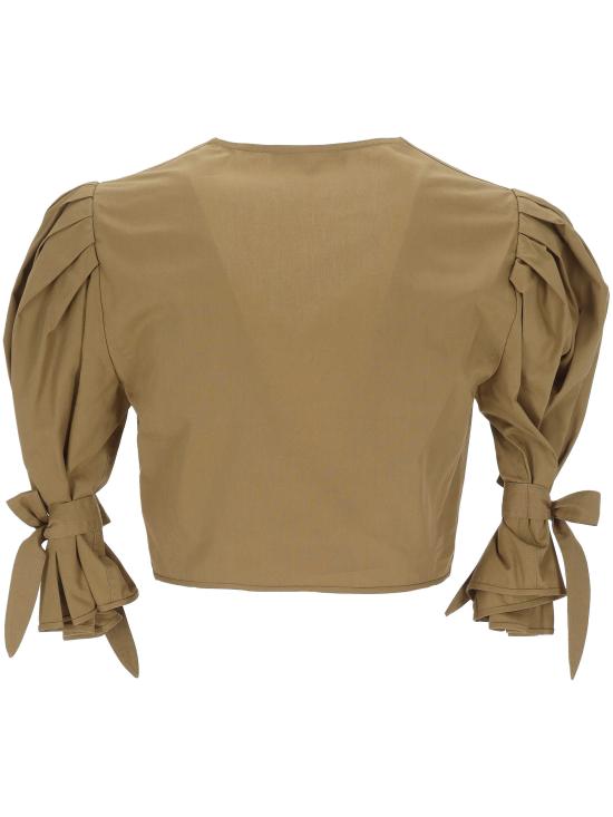 26SS 끌로에 블라우스 26UHT30141 3B6 amber olive - CHLOE