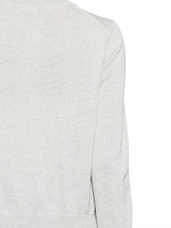 26SS 메종키츠네 베이비 폭스 메리노 레귤러 가디건 PW00502KT1181 H120 Light grey melange - MAISON KITSUNE