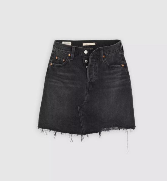 26SS 리바이스 미디 스커트 005LW 0002 Black