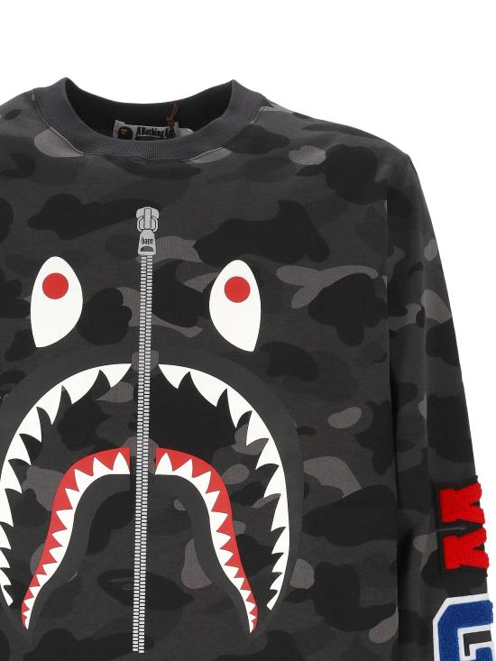 26SS 베이프 긴팔 티셔츠 001SWM301007M BLACK Black - BAPE