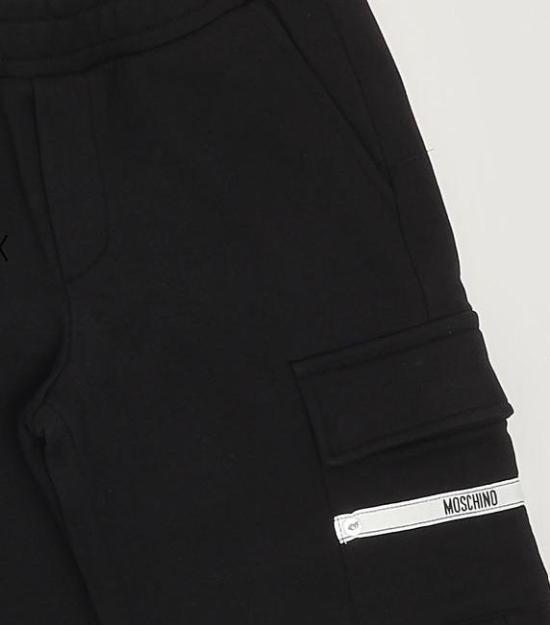 26SS [키즈] 모스키노 쇼츠/버뮤다 HUQ020LCA86 60100 Nero black - MOSCHINO