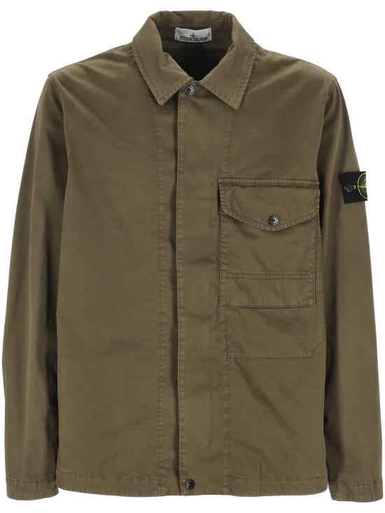 26SS 스톤 아일랜드 긴팔 셔츠 151200001 S0004V015G Military green