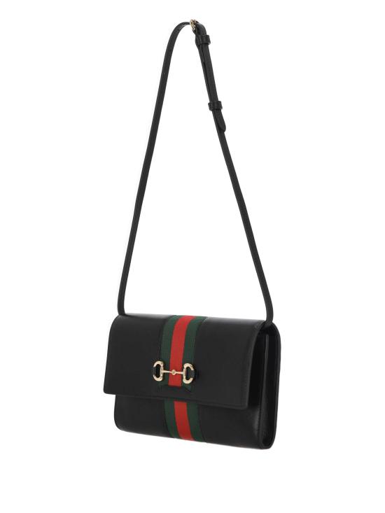 26SS 구찌 홀스빗 웹 스트랩 지갑 867120 AAGOQ1057 Black - GUCCI