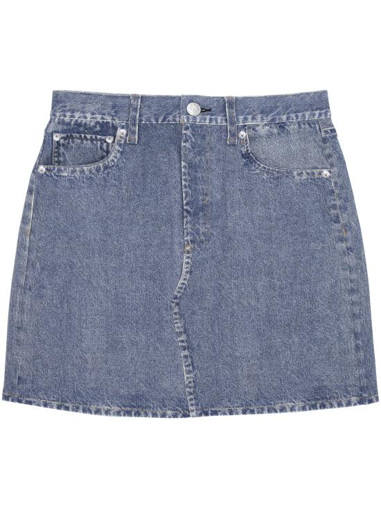 26SS 랙앤본 미디 스커트 RC6526SBMPO ARLO