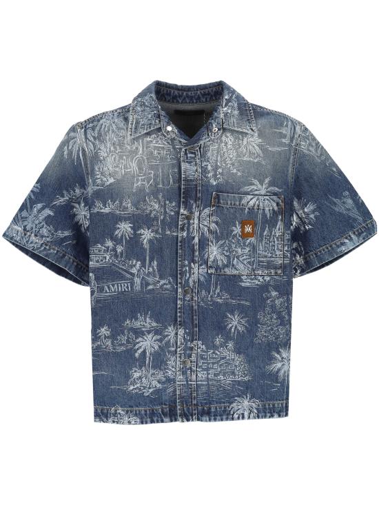 26SS 아미리 반팔 셔츠 AMTOSH1121 922 HARBOR INDIGO