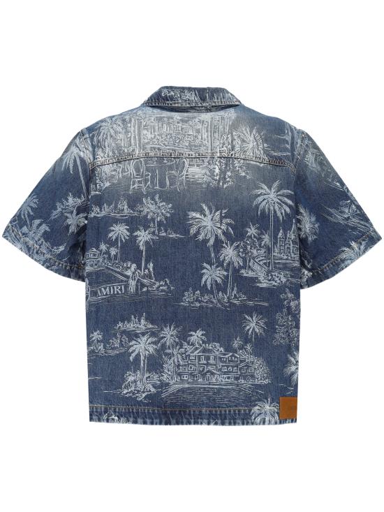 26SS 아미리 반팔 셔츠 AMTOSH1121 922 HARBOR INDIGO - AMIRI