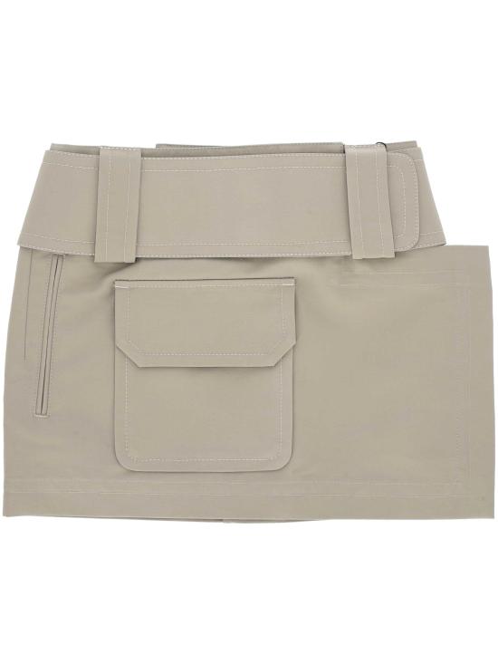 26SS 아미 미디 스커트 FSK461 CO0212A036 BEIGE TAUPE