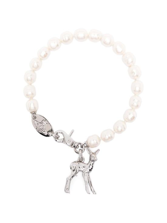 26SS 비비안웨스트우드 브레이슬릿 6301014T 02P373P373 PLATINUM WHITE CREAMROSE