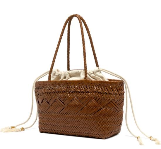 26SS 끼아리니 숄더백 BS11371 PLINT206 Leather Brown - CHIARINI