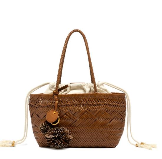 26SS 끼아리니 숄더백 BS11371 PLINT206 Leather Brown