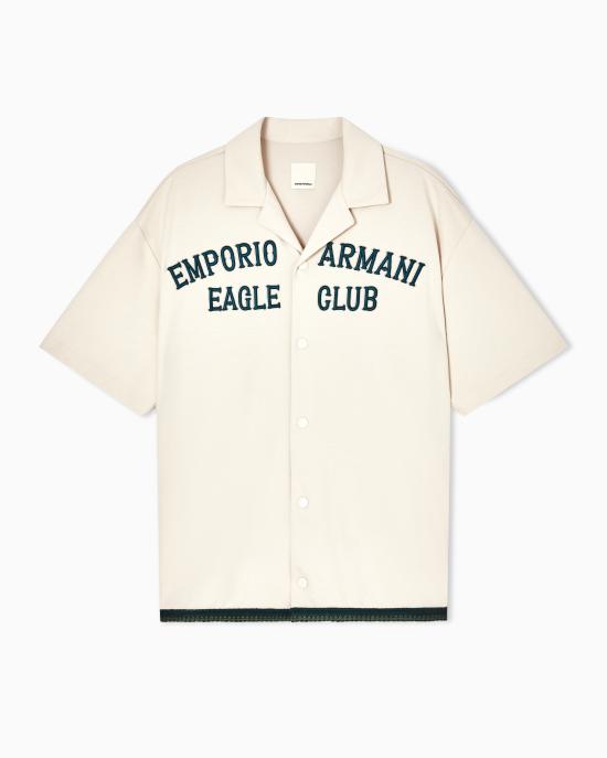 26SS 엠포리오 아르마니 반팔 셔츠 EM004857 AF23208U1105 VANILLA ICE