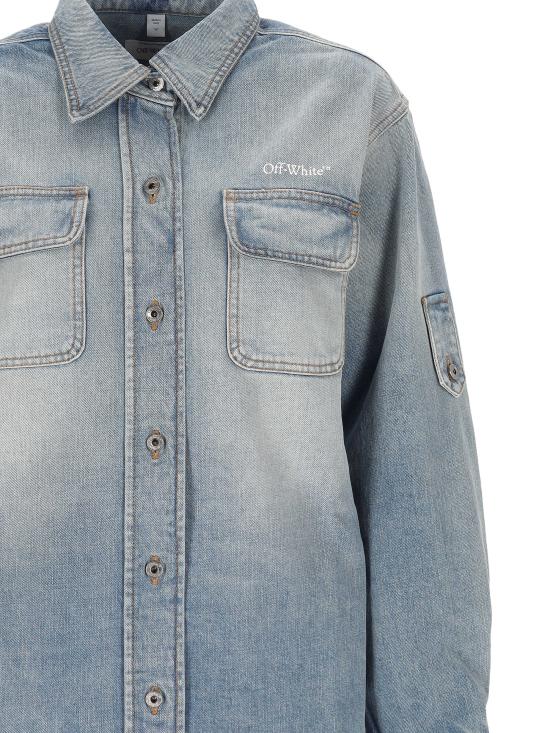 26SS 오프화이트 셔츠 2YQ006S26DEN002 W416 BLEACH WHITE - OFF WHITE