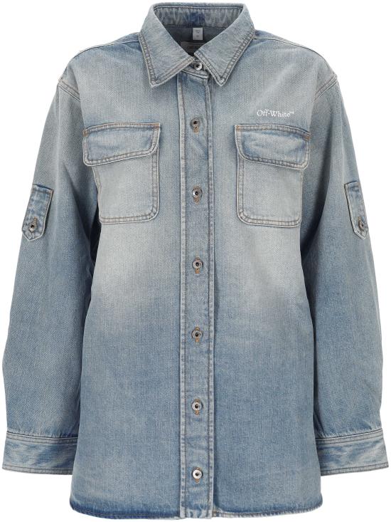 26SS 오프화이트 셔츠 2YQ006S26DEN002 W416 BLEACH WHITE