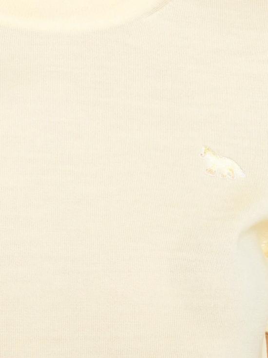 26SS 메종키츠네 스웨터 OW00807KT1181 0424 PASTEL YELLOW - MAISON KITSUNE