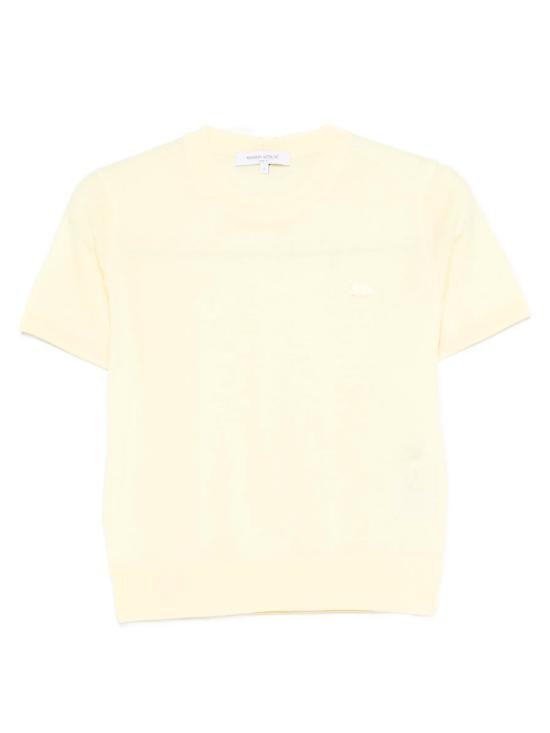26SS 메종키츠네 스웨터 OW00807KT1181 0424 PASTEL YELLOW