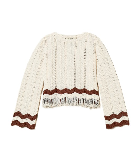 26SS [키즈] 트윈셋 캐시미어 니트 261GJ3024 13198 Milk dark root