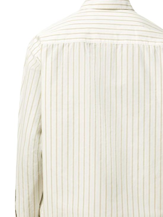 26SS 아미 스트라이프 코튼 아미 드 하트 박시 셔츠 USH766 CO0220A075 BLANC MATCHA - AMI