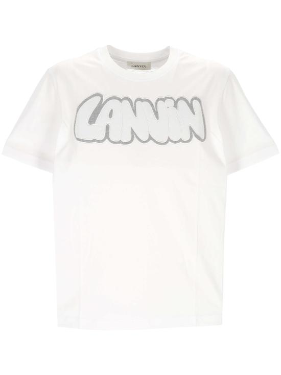 26SS 랑방 반팔 티셔츠 RMTS0012 J315P2601 Optical White