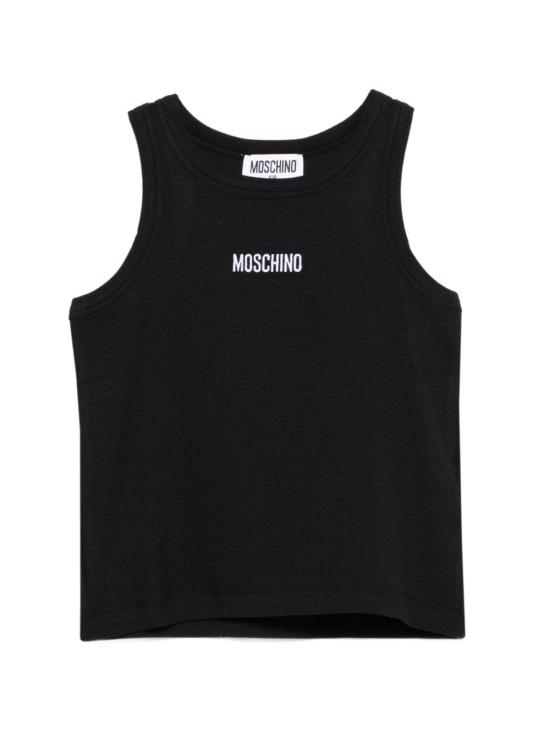 26SS [키즈] 모스키노 티셔츠 HAM06MLBA39 60100 Nero black